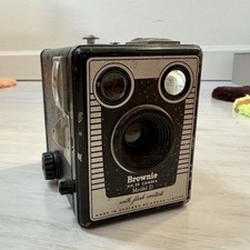 1940s Kodak Brownie SIX-20 Box Camera, Vintage Art Deco