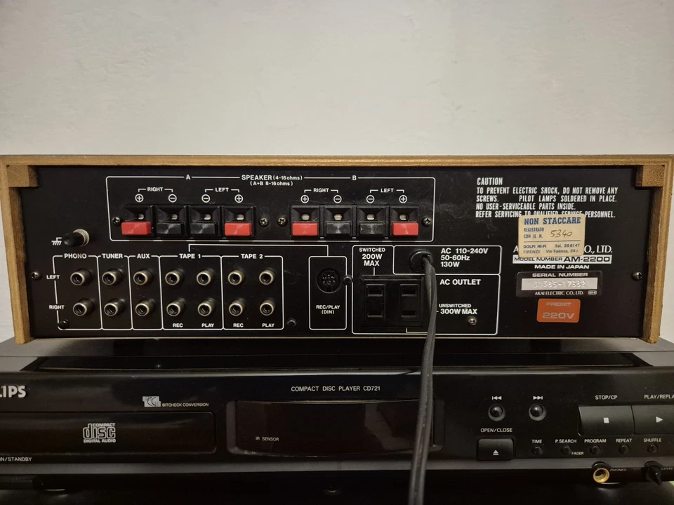 Yamaha A-S201 Black Amplificatore Integrato 140W Telecomando Pure Direct - Immagine 3 di 4