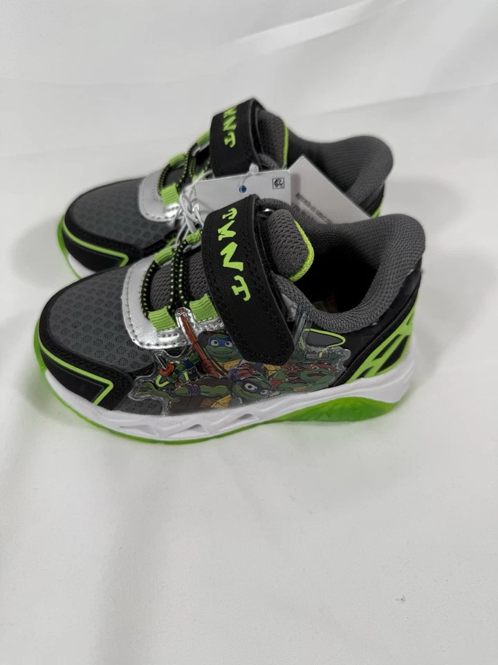 Sapatos Teenage Mutant Ninja Turtles Light Up tamanho 7 criança TMNT - Imagem 2 de 4