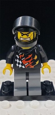 LEGO Bart Backyard Blaster 1 Minifigure wr002 Helmet Flames World Racers 8864