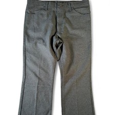 Vintage 80s Wrangler Gray Textured Polyester Pants