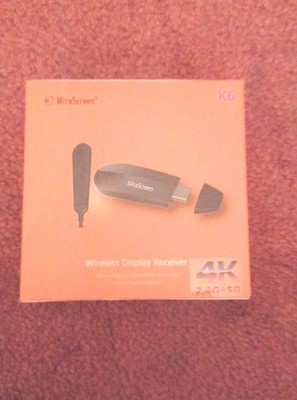 Mirascreen K6 TV Mirroring Device 1089P Miracast Wireless Display Adapter