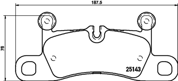 Bremsbelagsatz Scheibenbremse Hella Pagid 8DB 355 023-371 FüR Cayenne Porsche-image