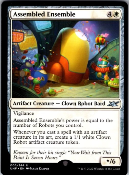 Assembled Ensemble 3 Uncommon Unfinity Magic: The Gathering Lightly Played