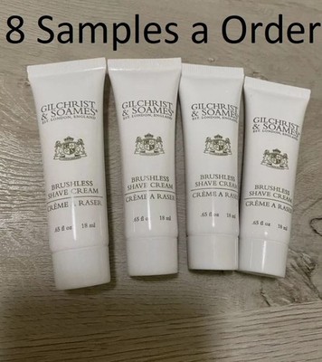 Gilchrist & Soames 8 Shave New Brushless Shave Cream 18 ml each Sealed