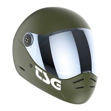 TSG Pass 2.0 Full Face Helmet , Downhill Skateboarding, S 54-56 cm , Olive