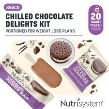 Nutrisystem Chilled Chocolate Delights Kit, Frozen, 5g Protein, 20 Count