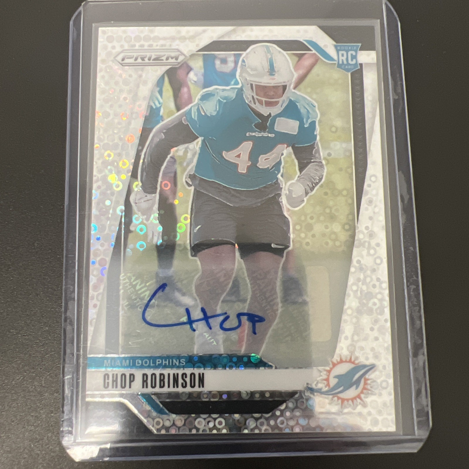 2024 Panini Prizm - Chop Robinson Rookie Auto Silver Disco (RC)