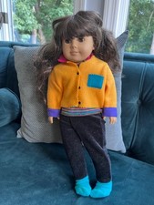 Pleasant Co. American Girl Samantha Lot Trunk, Clothing, Violin, Bed