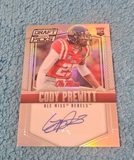 2015 Prizm Draft Picks Cody Prewitt Ole Miss Silver Rookie Autograph #168 (2)