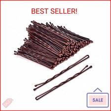 Large Bobby Pins Brown,MORGLES 2.75" Jumbo Hair Pins Brown Long bobby Pins for T