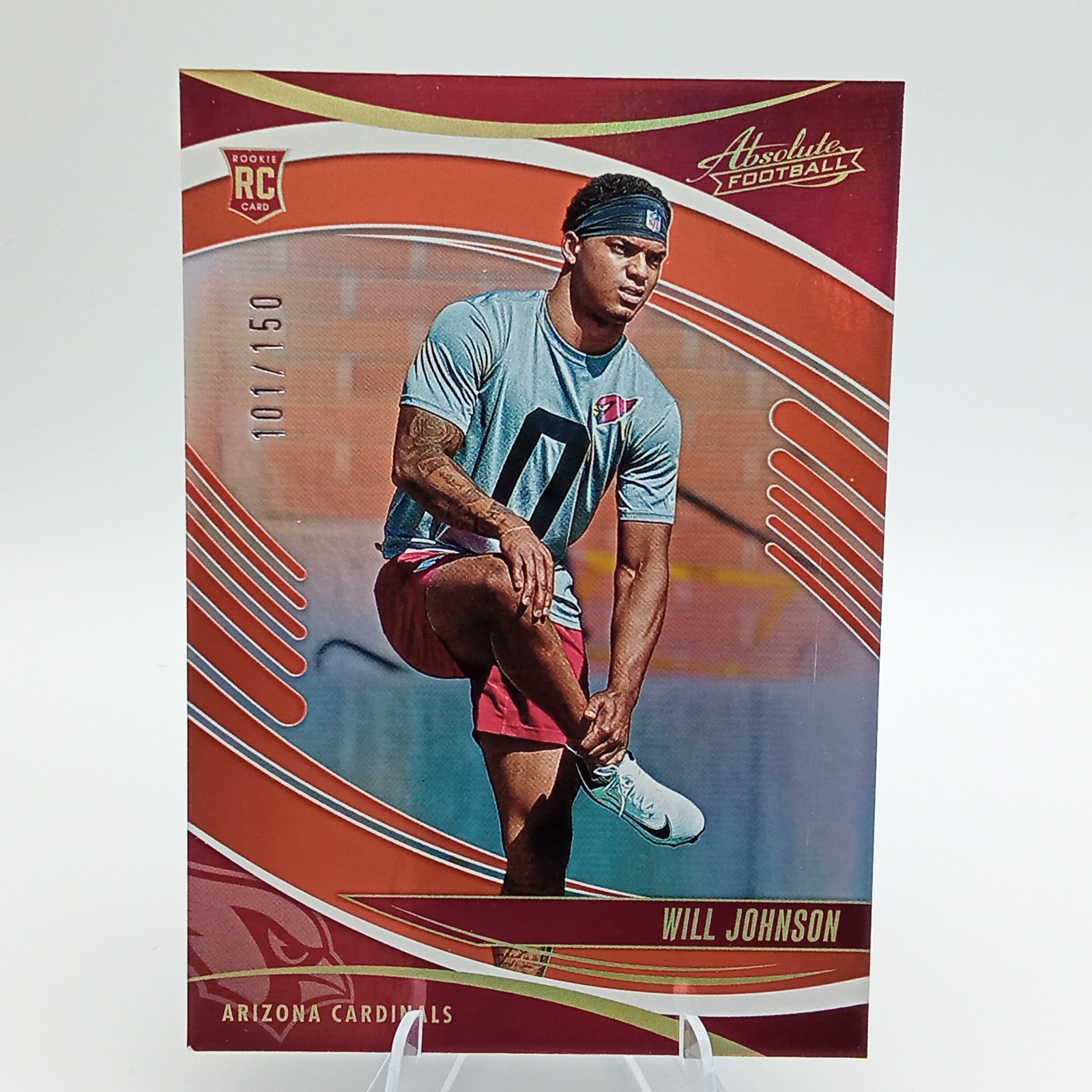 2025 Panini Absolute #198 Will Johnson Spectrum Orange Rookie #/150