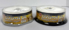 50 DVD R DL 8x Dual Double Layer White Inkjet 8.5GB 215 Min - Sealed Packs