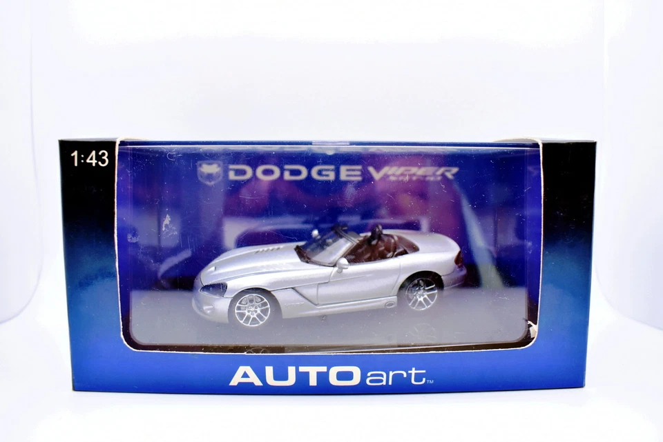 Coche Escala 1:43 Dodge Viper Gris Diecast Automodelismo Colección - Imagen 4 de 4