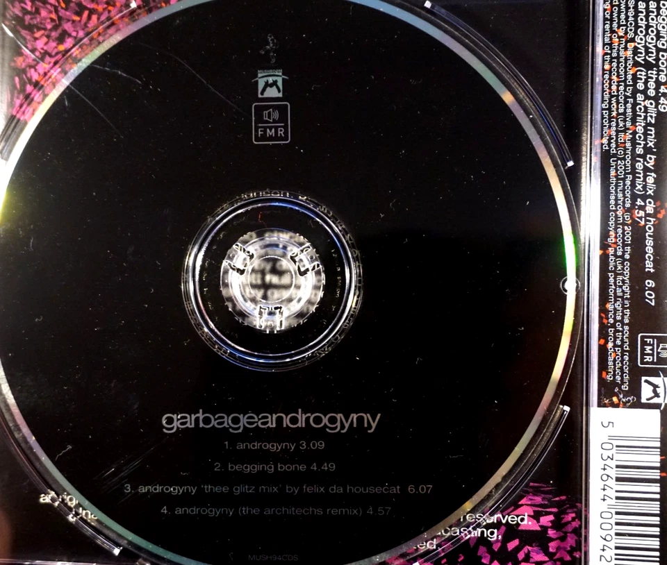 Garbage - Androgyny - CD, VG - Image 2 of 2