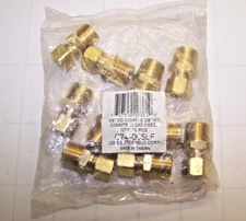 10) New Jones Stephens 3/8" OD Brass Male Straight Compression Fitting C74-065LF