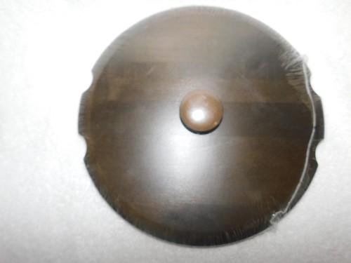 Longaberger 10" American Work Basket Woodcraft Lid W Knob Deep Brown