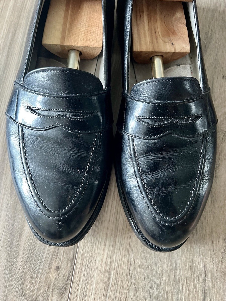 靴 w box ALDEN 981 Black Penny Loafer 981 - Leisure Hand Sewn in Black Calfskin – ALDEN SHOES