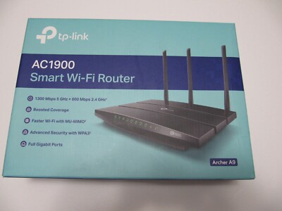TP-Link Archer A9 AC1900 Wireless Dual Band MU-MIMO Gigabit WiFi Router Extender