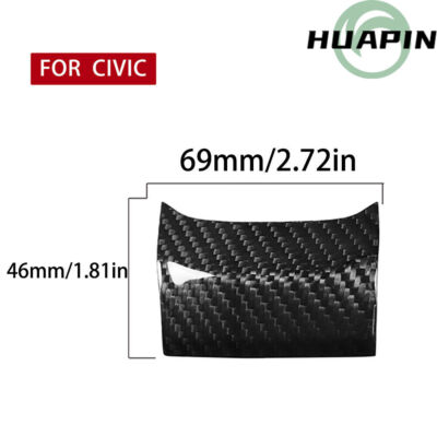 Genuine Carbon Fiber Gear Shift Knob Panel Trim for Honda 2016-2020 Civic (AT)