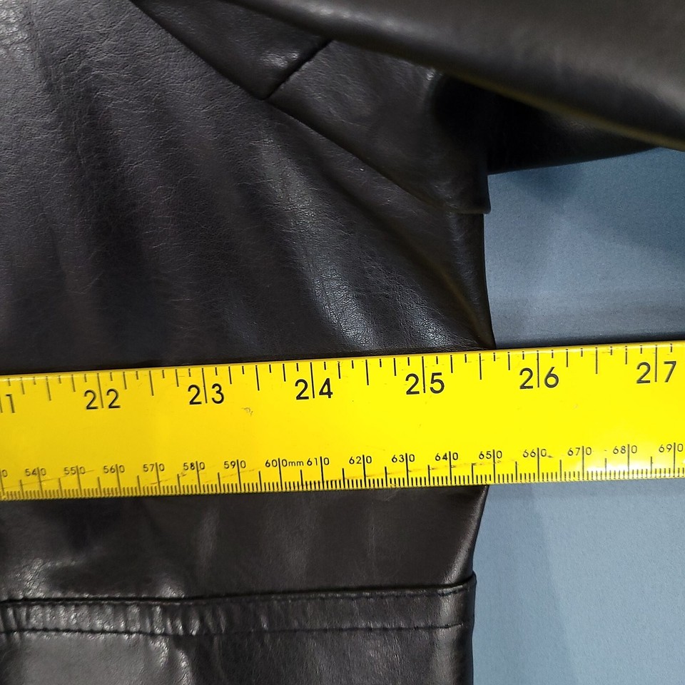 Mountain Lake Women's Faux Leather Jacket Lined Black Size 3X eBay