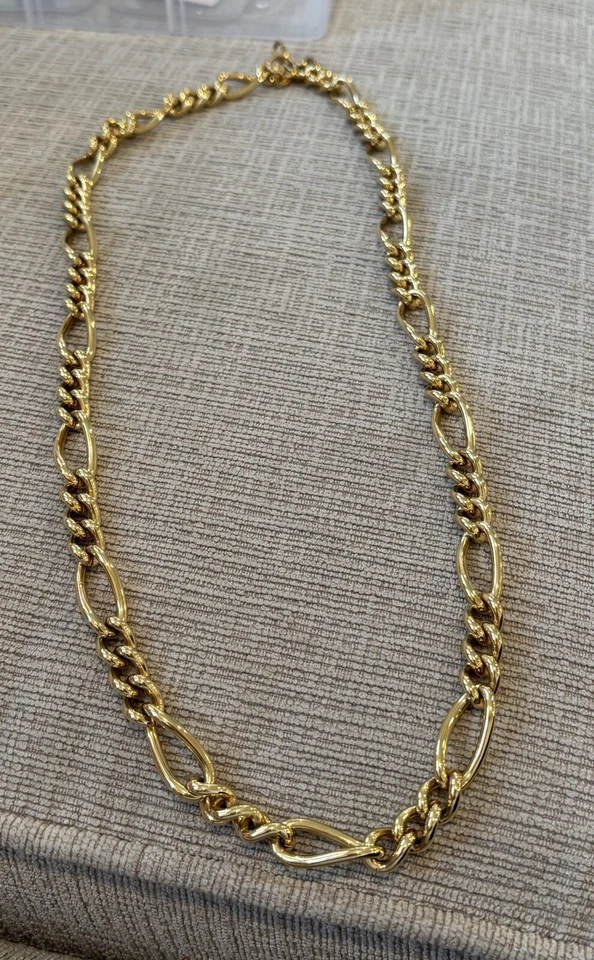 24-дюймовая золотистая цепочка-ожерелье Alfani, выцветает только бирка.  Очень тяжелый/хороший - Изображение 2 из 4