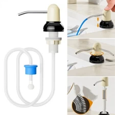 Handy Soap Dispenser Pump Featuring a 40 Inch Flexible Installation Tube