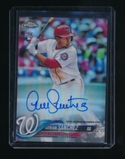 ADRIAN SANCHEZ 2018 TOPPS CHROME REFRACTOR RC AUTO */499 *WASHINGTON NATIONALS*