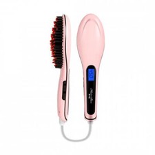 Straightener Pink Brush with LCD