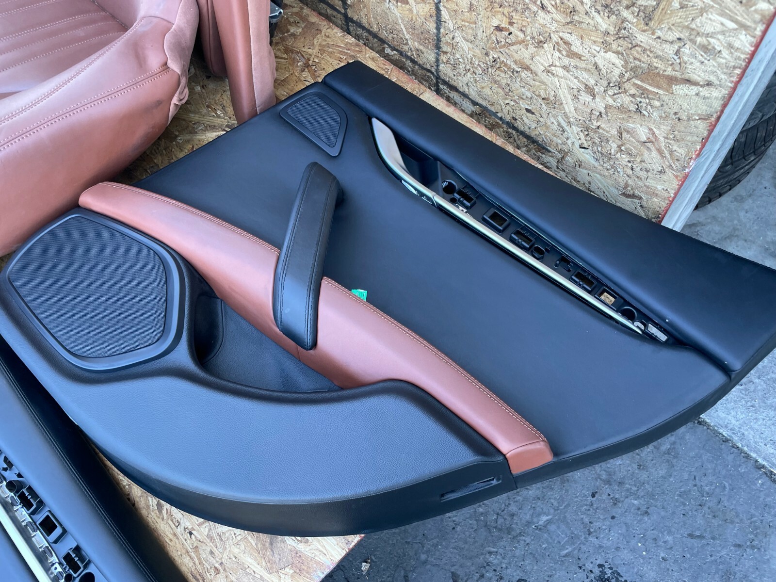 LEATHER SEAT SEATS W/DOOR PANELS SET BROWN 45K 14-17 MASERATI GHIBLI S Q4 3.0L