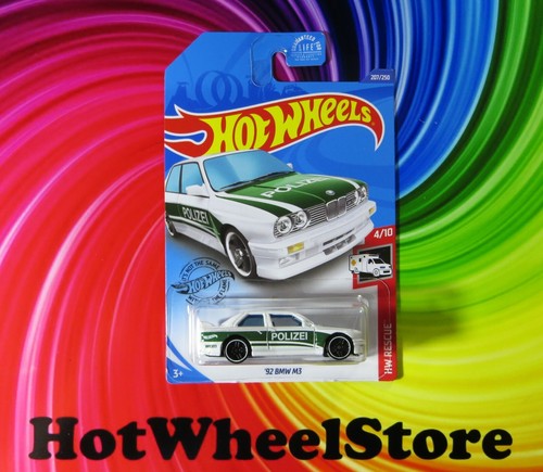 2020 Hot Wheels '92 BMW M3 Police Car HW Rescue Card #207 HW62-070720