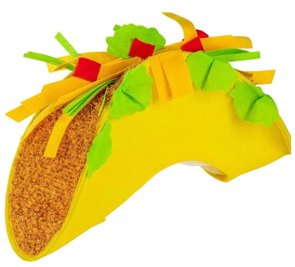 Taco Tuesday, Sombrero Amarillo Fiesta Taco, Fiesta, Cinco de Mayo, Disfraz Comida Foto 4 de 4