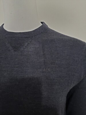 Armani Exchange Men's Pullover Sweater 8NZM3A ZM8AZ Charcoal