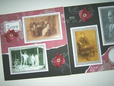 Love Scrapbook Pages, Premade Family Layouts, Heritage Layouts, Family Pages