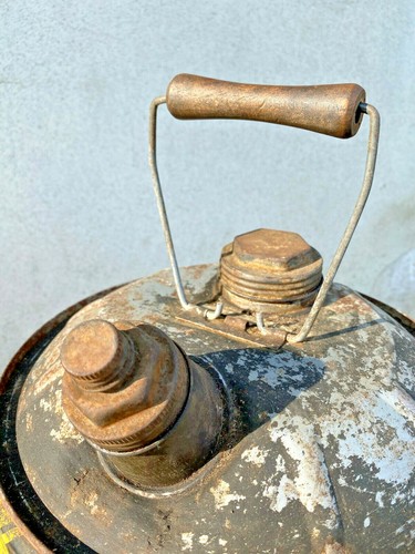 BIDONE OLIO VINTAGE CRUISER MOTOR OIL PENNSYLVANIA PUBBLICITARIO RARE - Foto 10 di 10