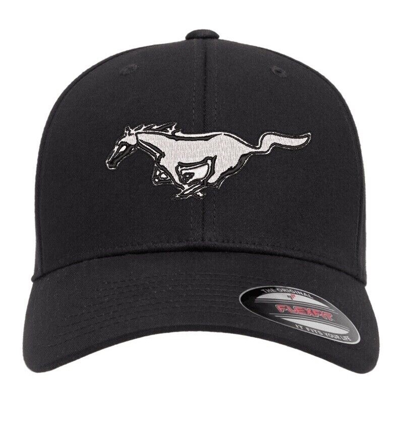 Ford Mustang Pony Griglia Ricamata Flexfit