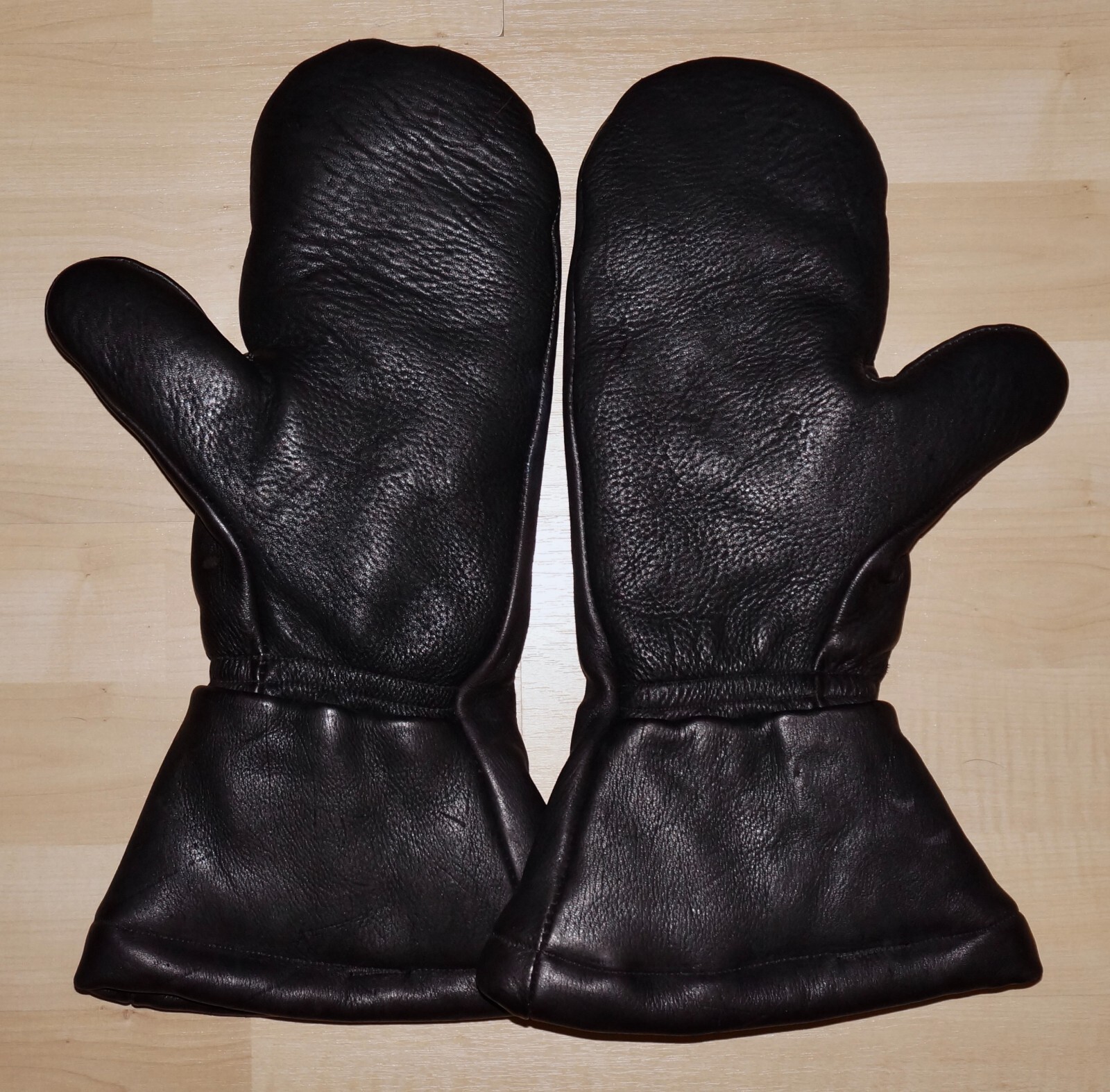 CENTURY LEATHER Men's Black Leather & Thinsulate Chopper SnoMitts