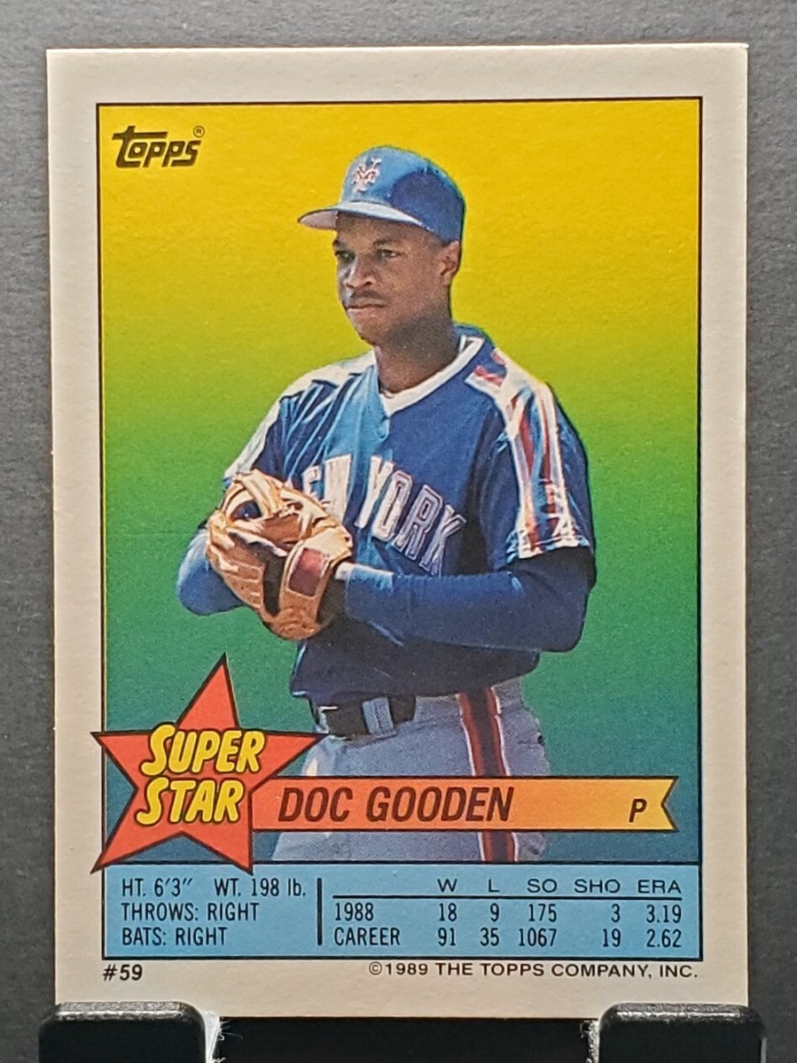 1989 Topps #59 Doc Gooden METS SUPERSTAR mini card⚾️NM/MT | eBay