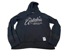 Adidas Neighborhood Men Black Hoodie Sweatshirt Superstar Logo Skull Size Medium