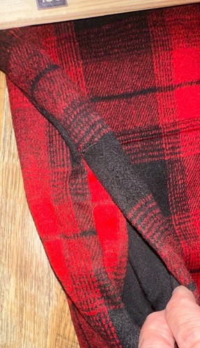 Old Navy Shacket Womens M Red Plaid Button Flannel Heavy Outdoor Knit Camping - Picture 7 of 10
