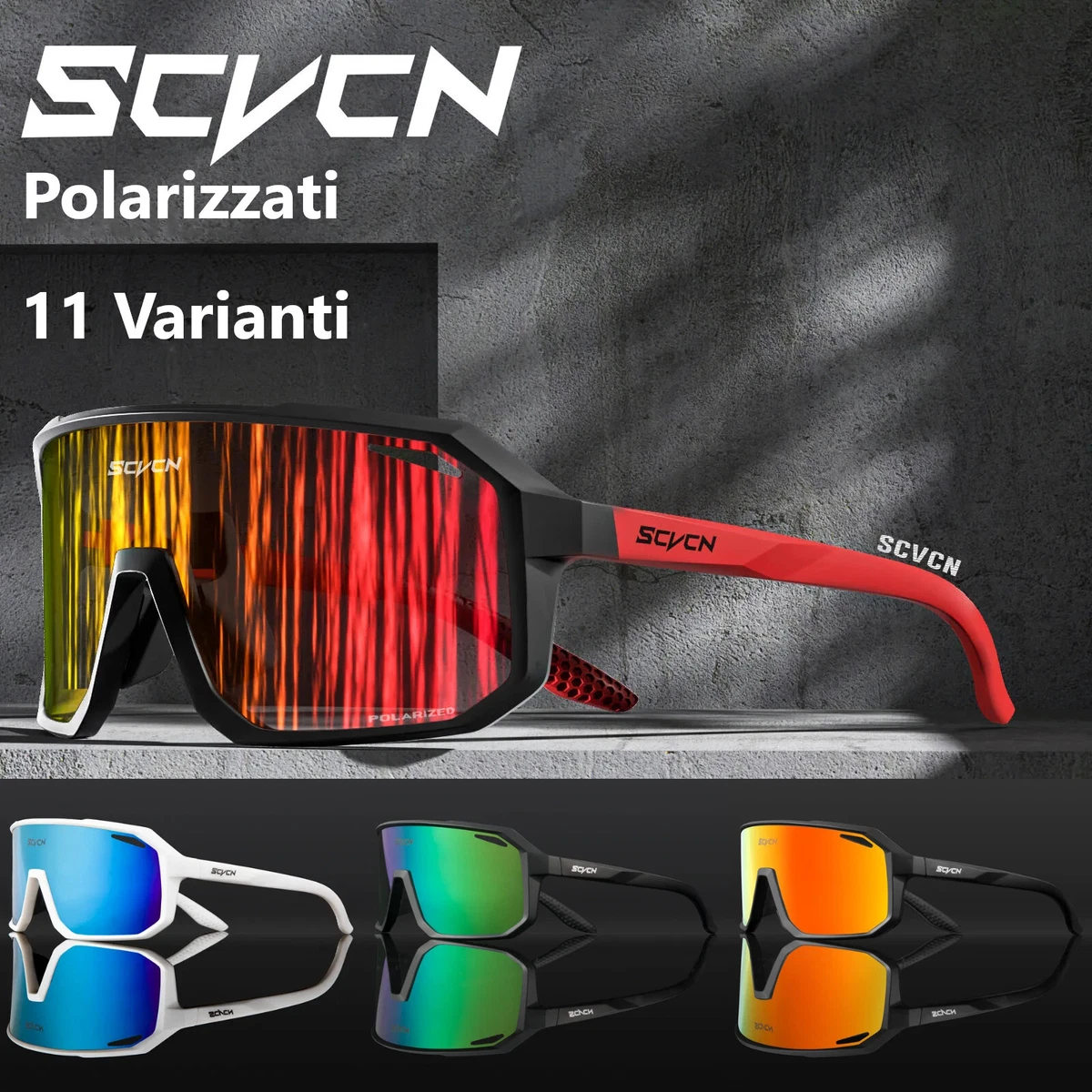 Lunettes Soleil Sport OGP Multicolore – Visière – UV400 – Unisexe