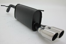 NOVUS Sportauspuff Endschalldämpfer 2x76mm SR-Design passend für PEUGEOT 207