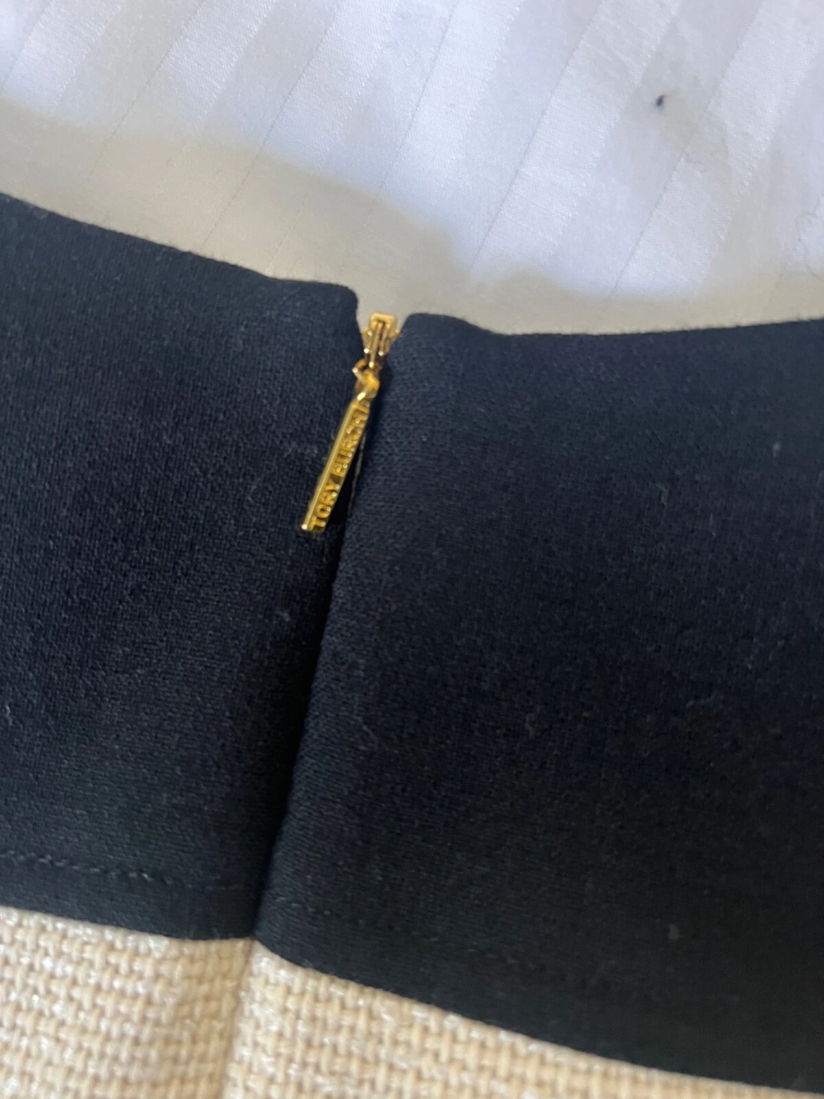 Abito tubino Tory Burch nero crema taglia 6