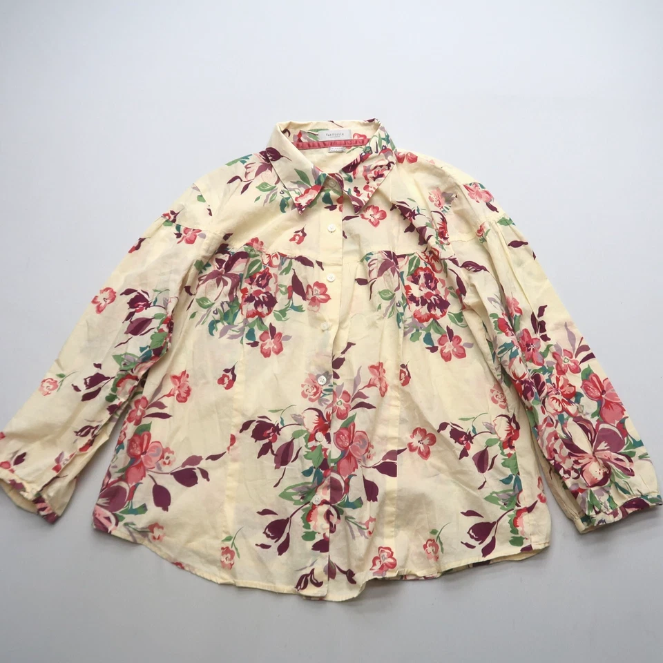 Blusa Van Heusen Floral Tamanho XL Botão para Cima Casa Boho Romântica Clássica - Imagem 3 de 4