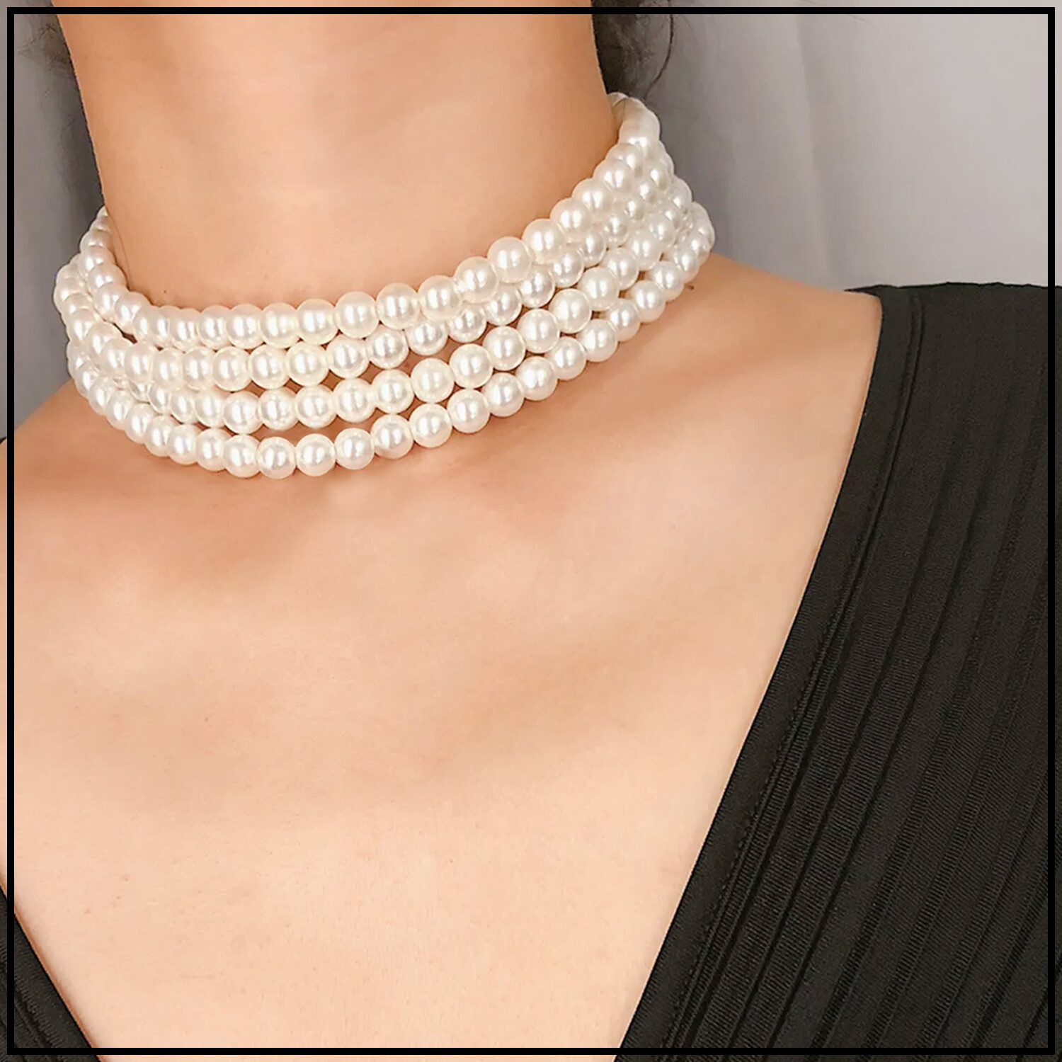 Pearl White Necklace 8mm Faux Pearl Necklace Fancy Dress Necklace eBay