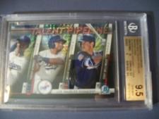 2017 Bowman Chrome Mega Box Dodgers Talent Pipeline BGS GEM 9.5 Cody Bellinger