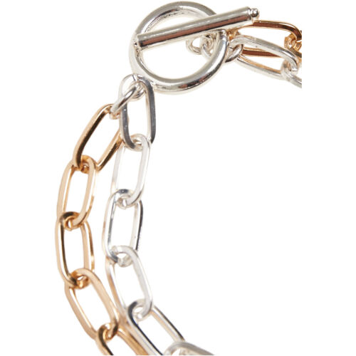 Urban Classics Bicolor Layering Bracelet braccialetto a maglie catena di ancoraggio - Foto 2 di 6