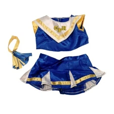 Vintage Cabbage Patch Kids Cheerleader Outfit (JAAKS) Blue Yellow 3 Pieces