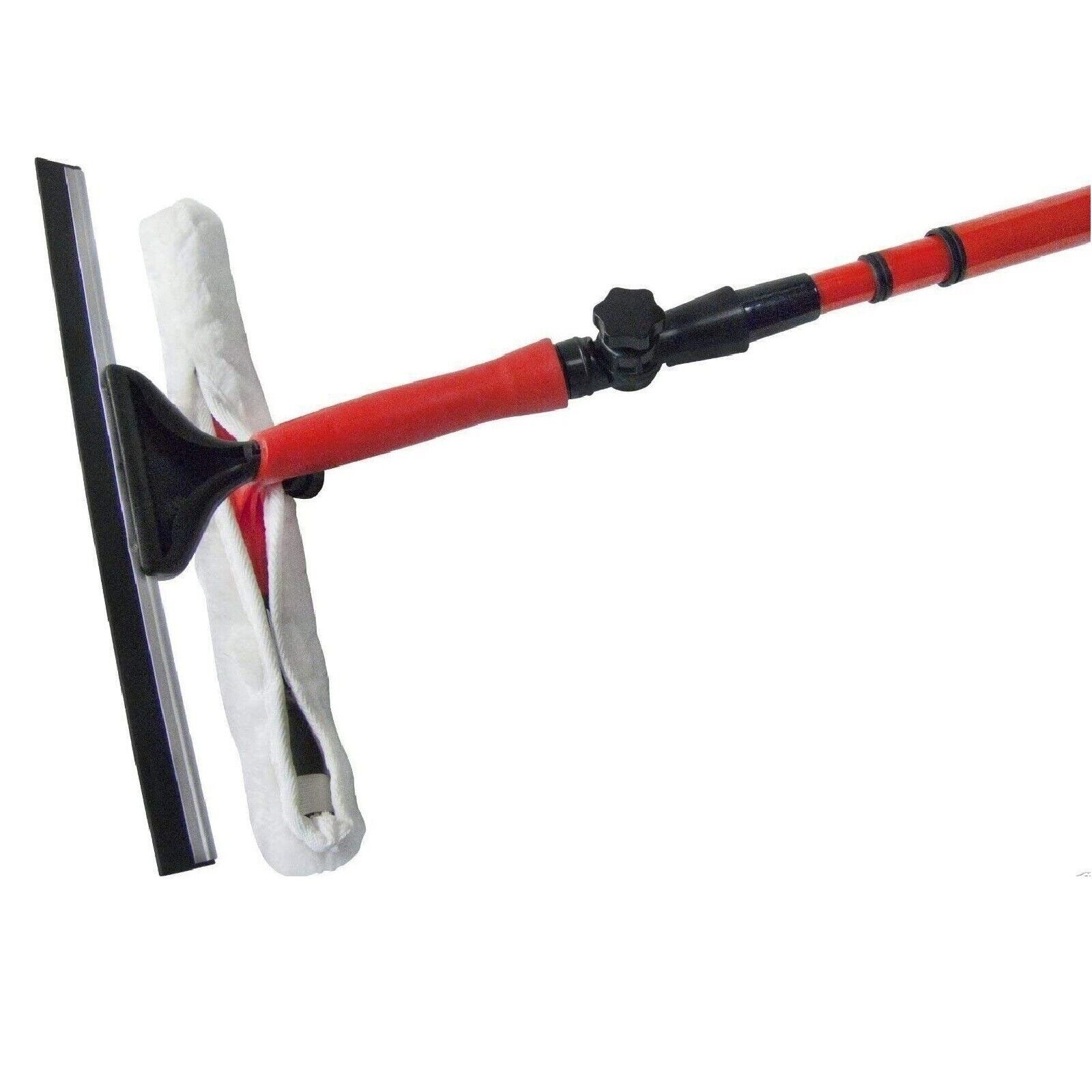 Extra Long Window Cleaning Kit Extendable Telescopic Squeegee Glass