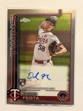 2025 Topps Chrome David Festa Rookie Auto RC Rookie #RA-DF Twins